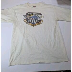 Vtg  St.paul XL Harley-Davidson‎ Holoubek Tee Harley Owners Group HOG Eagle